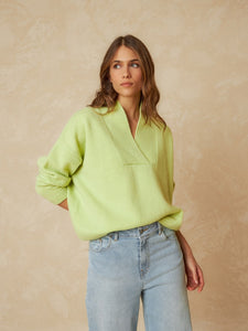 Indi & Cold Shawl collar knit Sorbet