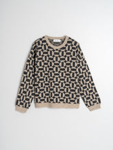 Load image into Gallery viewer, Indi &amp; Cold Geometric jacquard knit Black Camel
