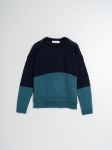 Indi & Cold Colour block knit Teal