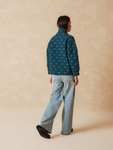 Load image into Gallery viewer, Indi &amp; Cold Quilted jacuard kimono jacket Petrol
