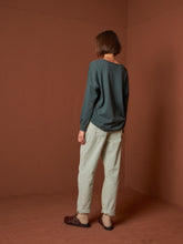 Load image into Gallery viewer, Indi &amp; Cold Sophie v neck light weight sweater Petrol
