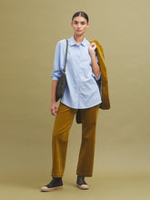 Load image into Gallery viewer, Nice Things Bubble cord classic trouser Olive Green
