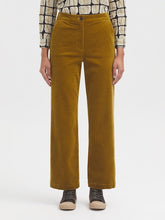 Load image into Gallery viewer, Nice Things Bubble cord classic trouser Olive Green
