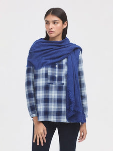 Nice Things cosy scarf Intense Blue