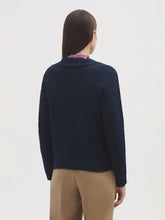 Load image into Gallery viewer, Nice Things Blazer cardigan Navy
