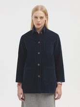 Load image into Gallery viewer, Nice Things Utilitarian baby cord jacket Navy
