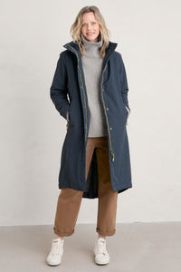 Seasalt Janelle waterproof raincoat Squid Ink