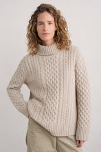 Load image into Gallery viewer, Seasalt Pine forest merino wool cable jumper Aran
