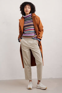 Seasalt Braque stripe wool jumper Interplay Wild Orchid