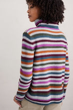 Load image into Gallery viewer, Seasalt Braque stripe wool jumper Interplay Wild Orchid
