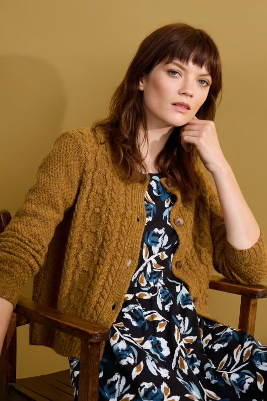 Seasalt Tressa cable cardigan Marshland