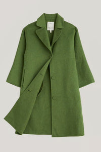 Seasalt Pensilva wool blend coat Cut Grass