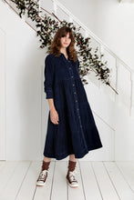 Load image into Gallery viewer, Bonté Valerie corduroy dress Navy
