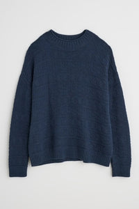 Seasalt Penkestle jacquard knit jumper Maritime