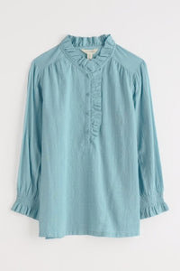 Seasalt Feather star woven jacquard shirt Mist