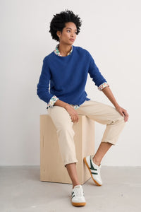 Seasalt Makers organic cotton jumper Washed Marine