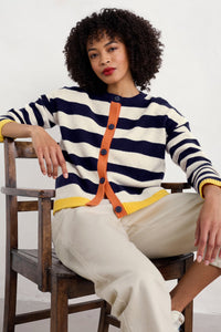 Seasalt Pinwell cardigan Bright Shape Maritime Mix