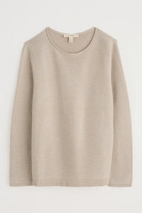 Seasalt Makers organic cotton jumper Limestone