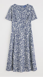 Seasalt Fox Path dress Shadow Blossom Indigo