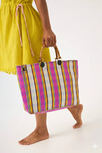 Load image into Gallery viewer, Chico Soleil Holly striped tote Pink - CW CW 
