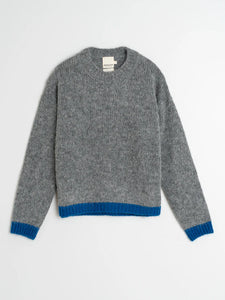 Indi & Cold Bi-colour relaxed knit Charcoal Blue