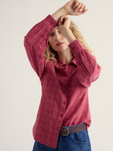 Load image into Gallery viewer, Seasalt Isla self check shirt Dark Rose

