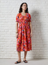 Load image into Gallery viewer, Great Plains Desert flower shirred detail midi dress Multi
