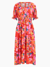 Load image into Gallery viewer, Great Plains Desert flower shirred detail midi dress Multi

