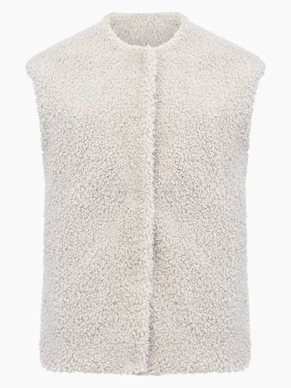 Great Plains Winter fluffy gilet Dark Fog