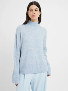 Great Plains Carice Recycled Knit High Neck Jumper Corfu Blue