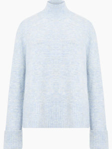 Great Plains Carice Recycled Knit High Neck Jumper Corfu Blue