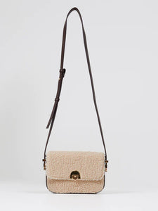 Great Plains Shearling cross body bag Natural