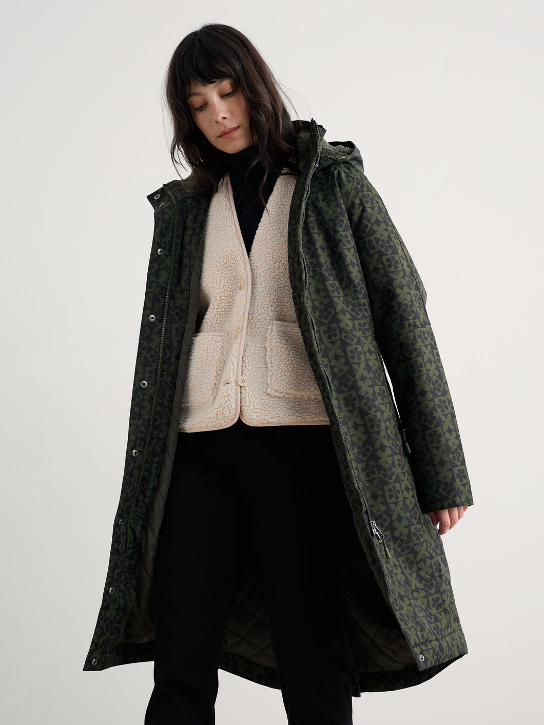 Seasalt Janelle waterproof coat Clay Stamp Highland