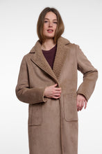 Load image into Gallery viewer, Rino &amp; Pelle Juna reversible teddy coat Mocha Latte
