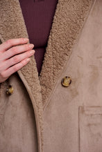 Load image into Gallery viewer, Rino &amp; Pelle Juna reversible teddy coat Mocha Latte
