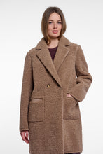 Load image into Gallery viewer, Rino &amp; Pelle Juna reversible teddy coat Mocha Latte
