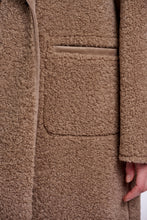 Load image into Gallery viewer, Rino &amp; Pelle Juna reversible teddy coat Mocha Latte
