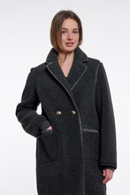 Load image into Gallery viewer, Rino &amp; Pelle Juna reversible teddy coat Urban Teal
