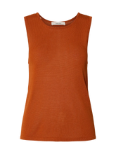 Load image into Gallery viewer, Selected Moon knit tank top Potters Clay - CW CW 
