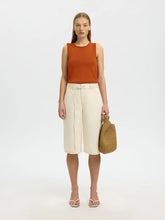 Load image into Gallery viewer, Selected Moon knit tank top Potters Clay - CW CW 
