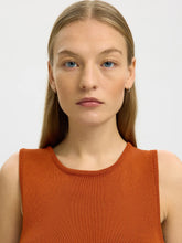 Load image into Gallery viewer, Selected Moon knit tank top Potters Clay - CW CW 
