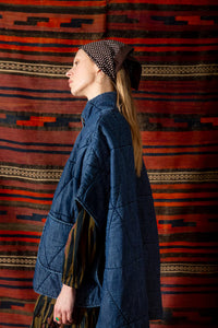 Bonté Kiki denim poncho Indigo