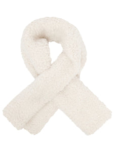 Nooki Lexington slot through faux teddy fur scarf Natural