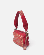 Load image into Gallery viewer, Biba Lovington metallic studded bag Raspberry
