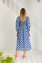 Load image into Gallery viewer, Bonté Luna chequered dress Lapis
