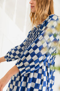 Bonté Luna chequered dress Lapis