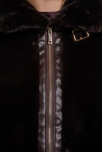 Load image into Gallery viewer, Rino &amp; Pelle Lambra short faux fur jacket Peated

