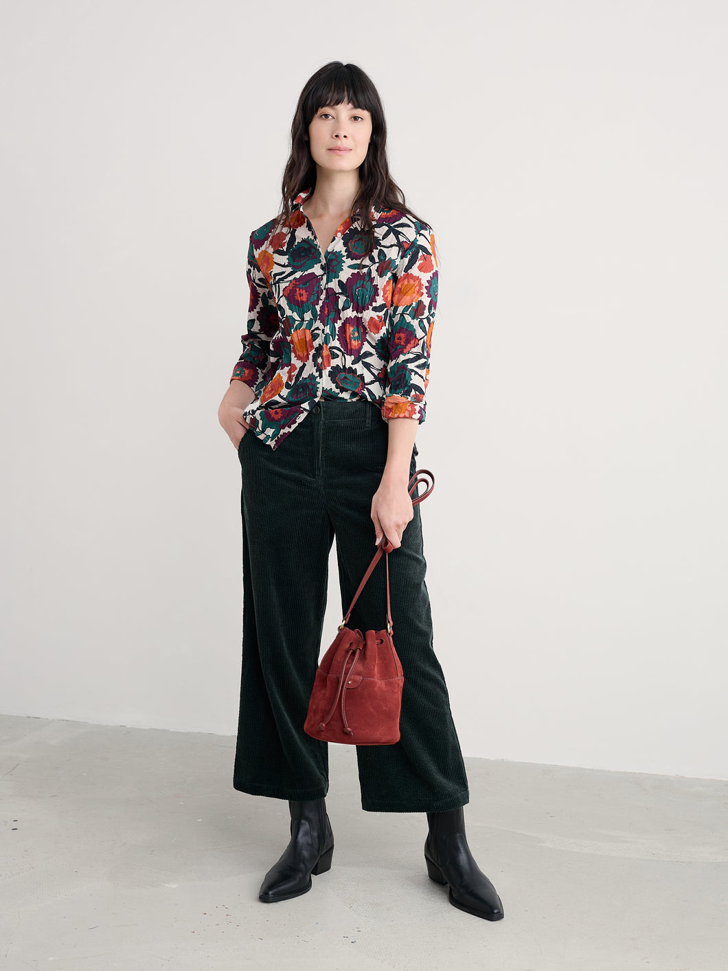 Seasalt Larissa shirt Figurative Floral Aran
