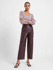 Great Plains Ania faux leather trouser Cocoa