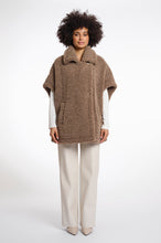 Load image into Gallery viewer, Rino &amp; Pelle Luca teddy fur cape Toffee
